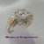 AN 259 Anillo de Plata con Oro con cubics central y circones - comprar online