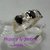 AN 082 Anillo Plata con Oro con cubics blanco/negro - comprar online