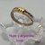 AN 267 Anillo de Plata con Oro ondeado con cubics - comprar online