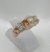 AN 112 Anillo Plata con Oro con cubics ambar y cristal - comprar online