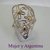 AN 141 Anillo Plata con Oro calado flores - comprar online