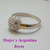 AN 133 Anillo Plata con Oro modelo frutilla con cubics cristal - comprar online