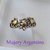 AN 201 Anillo Plata con Oro con flores - comprar online