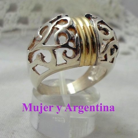 AN 066 Anillo alto calado huevo