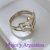 AN 214 Anillo Plata con Oro picos - comprar online