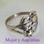 AN 216 Anillo Plata con Oro flores - comprar online