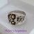 AN 224 Anillo Plata con Oro flores - comprar online