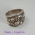 AN 312 Anillo macizo ancho de Plata y Oro - comprar online