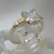 AN 221 Anillo Plata con Oro modelo solitario con piedra cubics cristal - comprar online