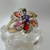 AN 064 Anillo grande flor de cubics - comprar online