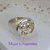 AN 352 Anillo Plata con Oro tres corazones - comprar online