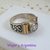 AN 360 Anillo Plata con Oro con piedra cubics - comprar online