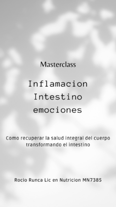 Masterclass Inflamacion intestino emociones