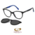 Óculos Receituário c/Clipon POLAROID PLD 8051/C 80799 47 - COD 10031523