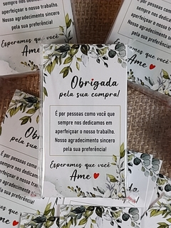 Cartão de Agradecimento 06 - Aquarela - Pacote 50 un.