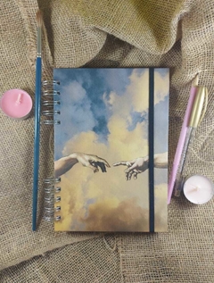 Caderno Sketchbook - A criação de Adão - Desenho Diário Anotações capa dura 15x21,5 cm 100 páginas - 180g