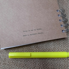 Caderno Sketchbook para Desenho - 20,5x14,5cm - 100 Páginas de 240g - Miolo Liso - Bolachas de chopp personalizadas FRETE GRÁTIS DALMORO