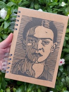 Caderno Sketchbook para Desenho - 20,5x14,5cm - 100 Páginas de 240g - Miolo Liso - frida 1