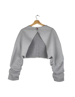 Saco crop frunce de paño - comprar online