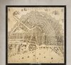 Cuadro Decoración Mapa De Amsterdam 60x60 cm en internet