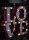 Cartel Luminoso Luces Led Love 36x17x5 cm
