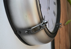Reloj De Pared Chapa Industrial Náutico Ø51 Cm - tienda online