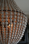 Araña Lámpara Imperio C/Bolas De Fieltro Visón Ø80x120 cm - luciano dutari