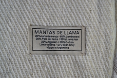 Manta / Pie De Cama 120x75 cm Natural - comprar online