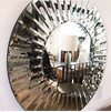 Espejo Veneciano Redondo Luna Biselada 80cm Diámetro - comprar online