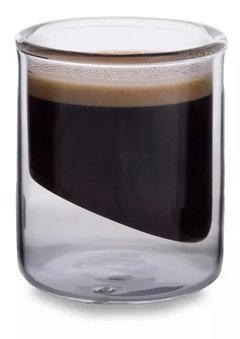 Taza Doble Vidrio Café Vidrio Templado Cup Con Asa 270 Ml - comprar online