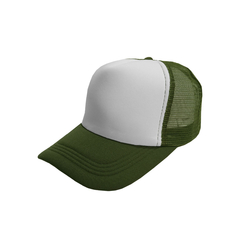 Gorra trucker - Sublimable color Verde Militar