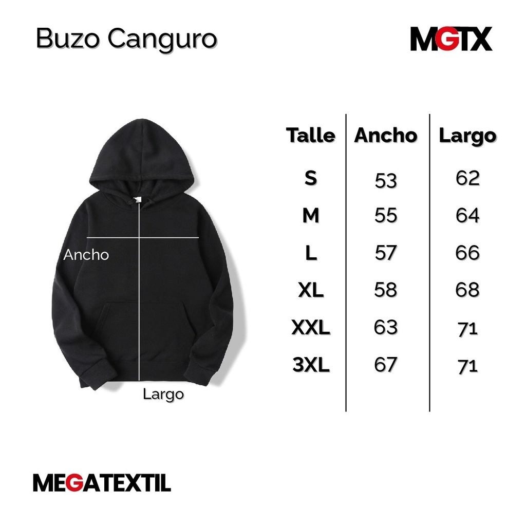 Buzo Canguro de frisa unisex con capucha bordado o estampado frente