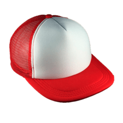 Imagen de Gorras Trucker con Frente Blanco, apta sublimación o bordado.