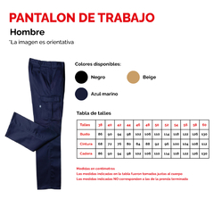 Pantalón de Trabajo Hombre - comprar online