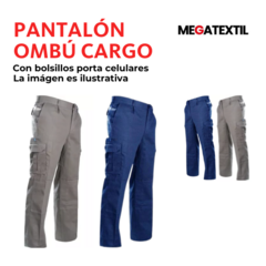 PANTALON OMBU CARGO CON BOLSILLO PORTA CELULAR