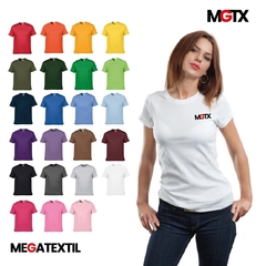 Remeras Lisas Algodón Peinado 20.1 Tapa Costura En Hombros UNISEX - Megatextil