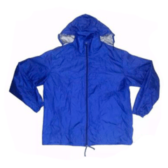 Campera Rompeviento impermeable en Silver personalizada en tetilla y espalda - tienda online