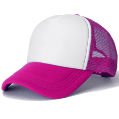 Gorras Trucker adulto con frente blanco apta para sublimar - Megatextil