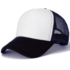 Gorras Trucker adulto con frente blanco apta para sublimar