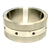 Anillo cinta de 1 cm de grosor acero con centro esmerilado y puntitos