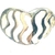 Anillo corazon de plata con ondas caladas 2,5 cm de ancho nro. 16