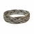 Anillo de plata italiana sin fin cinta trenzada nro. 17