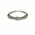 Anillo medio sin fin de plata con cubics transparentes