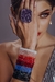 Pulsera estirable de cristal checo de 4 mm rainbow glam