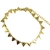 Pulsera de acero dorado triangulos de 18 cm de largo