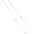 Cadena veneciana de plata y oro de 1 mm de grosor de 45 / 50 cm de largo
