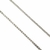 Cadena de plata grummet doble de 3 mm y 40 cm