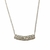 Collar de acero blanco con barra bolita de fuego