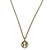Collar de acero dorado con dije de mapamundi