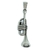 Dije trompeta de acero tridimensional de 5,5 cm de alto x 1 cm de ancho